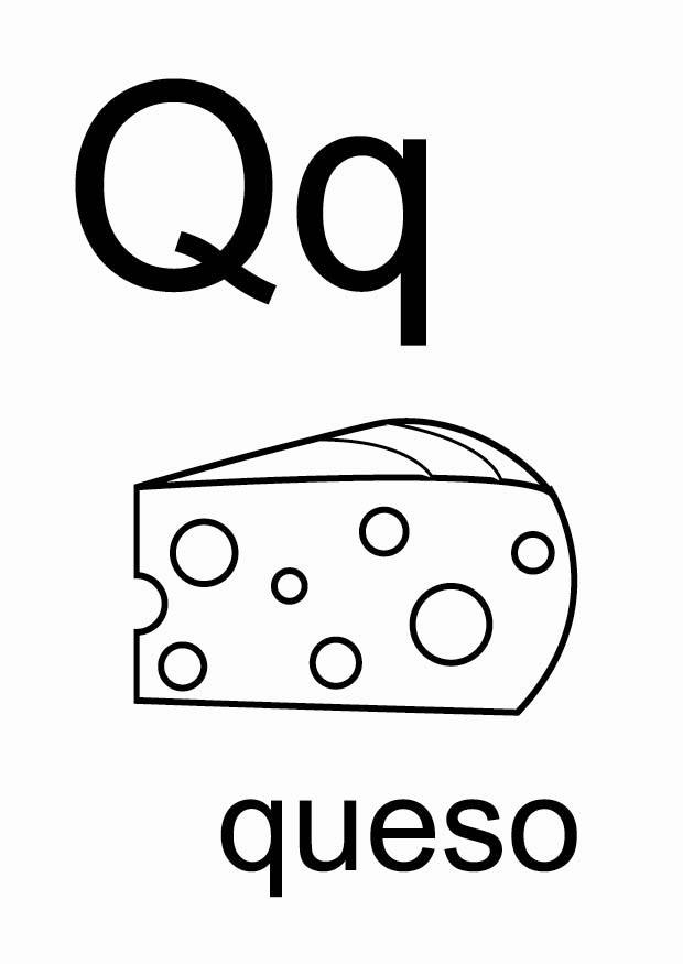 q Coloring page q