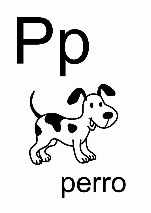 p Coloring page p