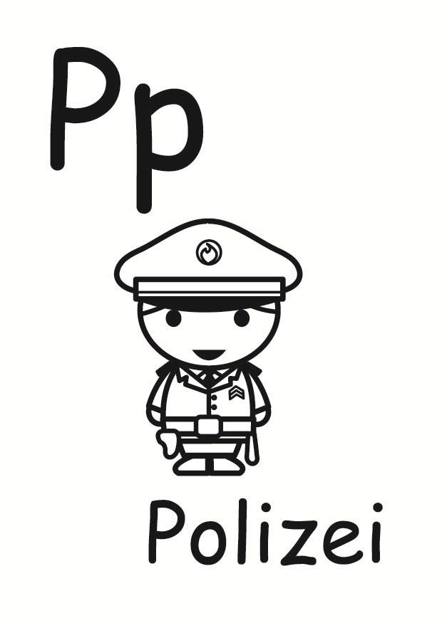 p Coloring page p