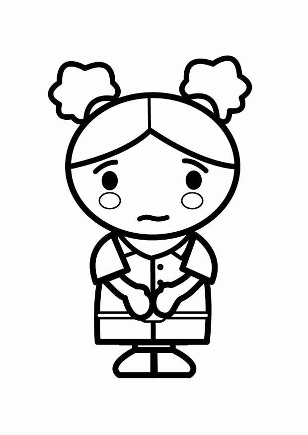 shy Coloring page shy