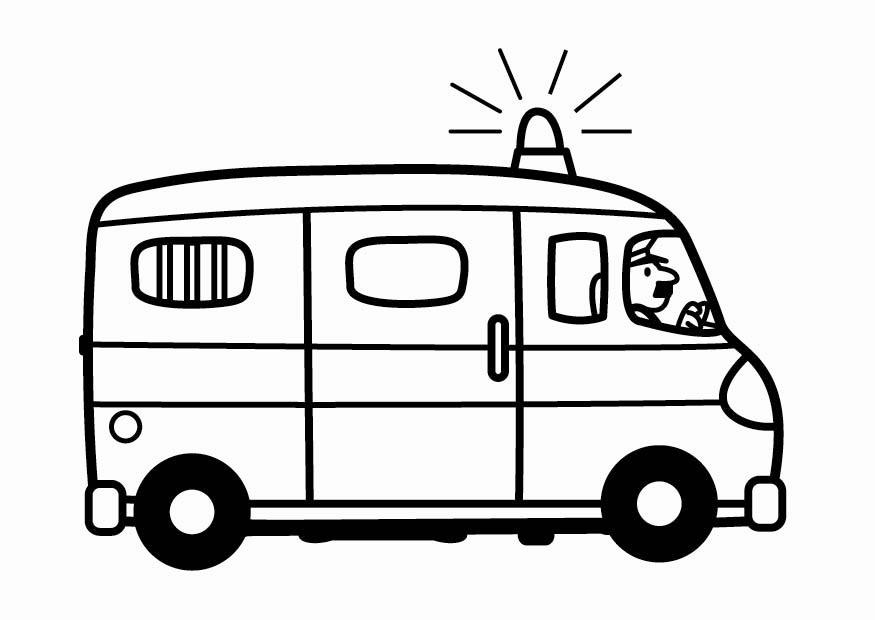 police van Coloring page police van
