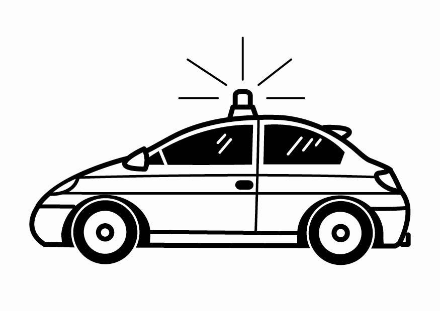 police car Coloring page police car