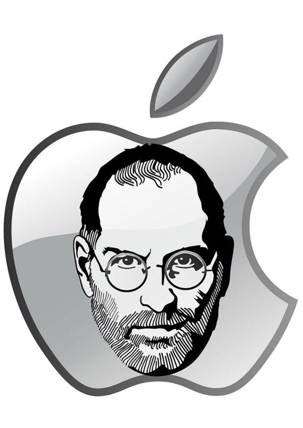 steve jobs - apple Coloring page steve jobs - apple