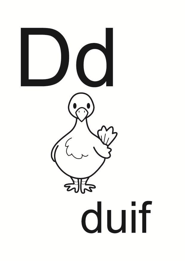 d Coloring page d
