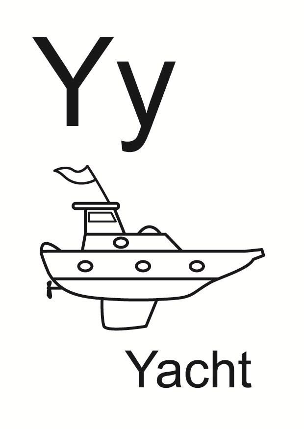 y Coloring page y