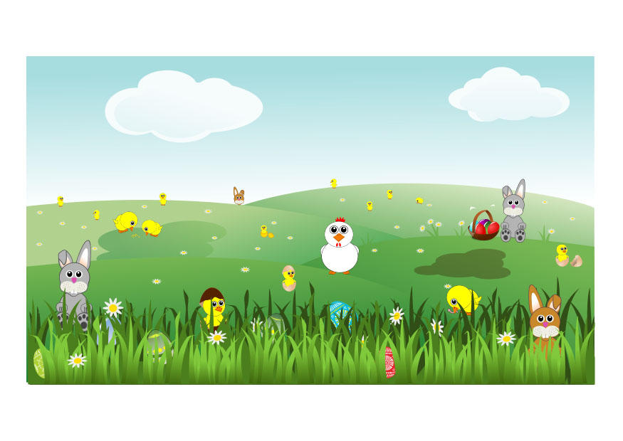 easter scene Image easter scene