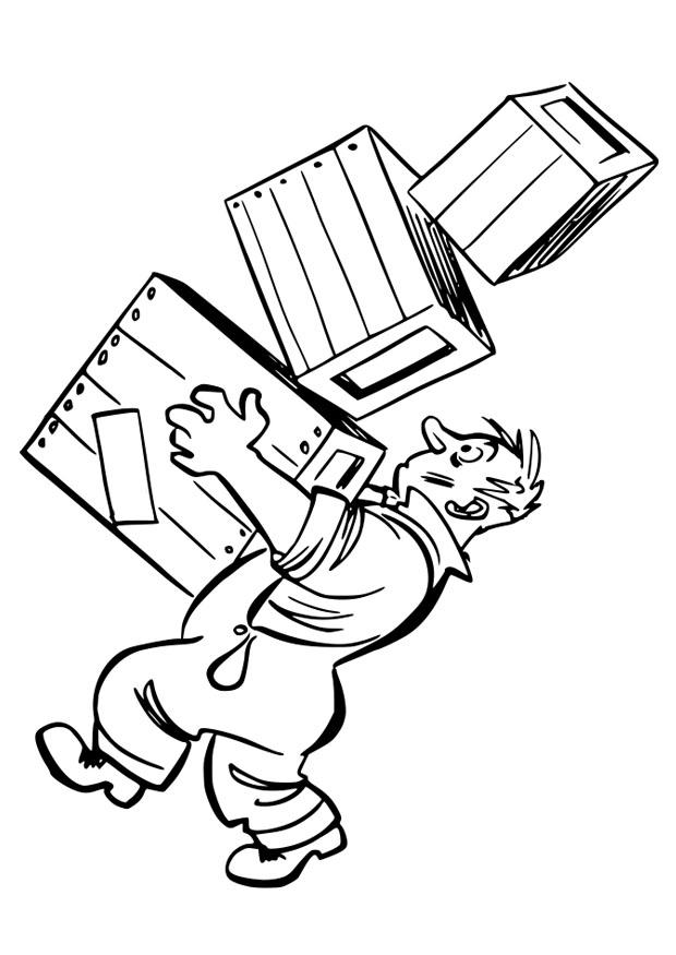 removal contractor Coloring page removal contractor