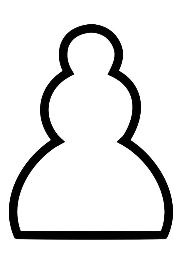 Coloring page pawn