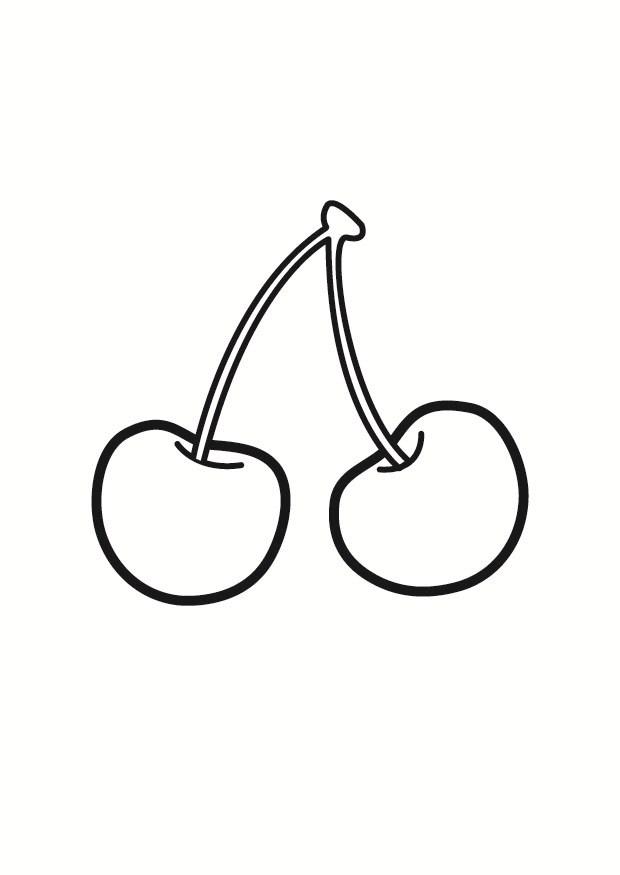 Coloring page cherries