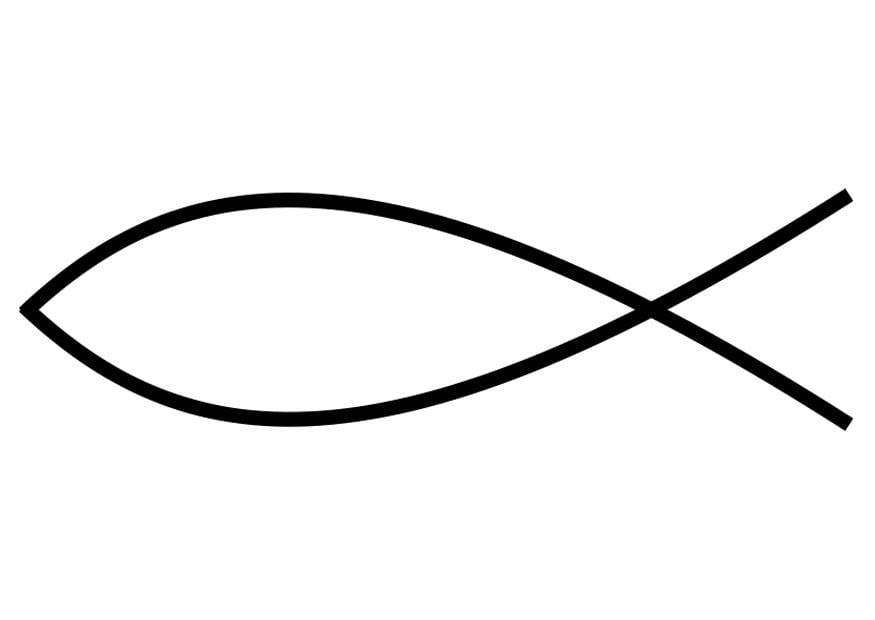 Coloring page symbol of christ