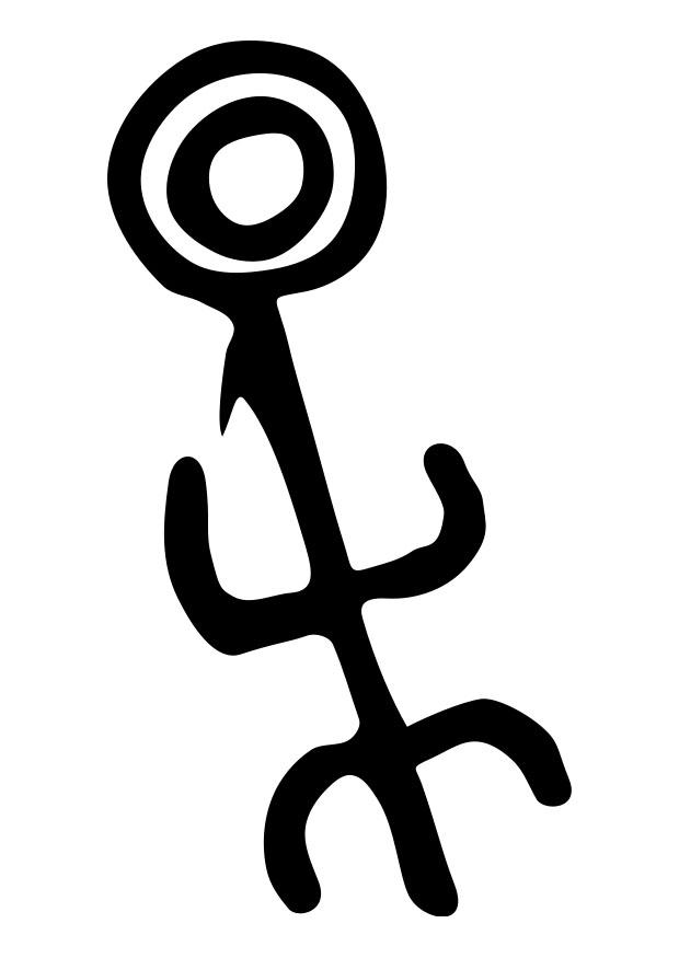 cave painting Coloring page cave painting