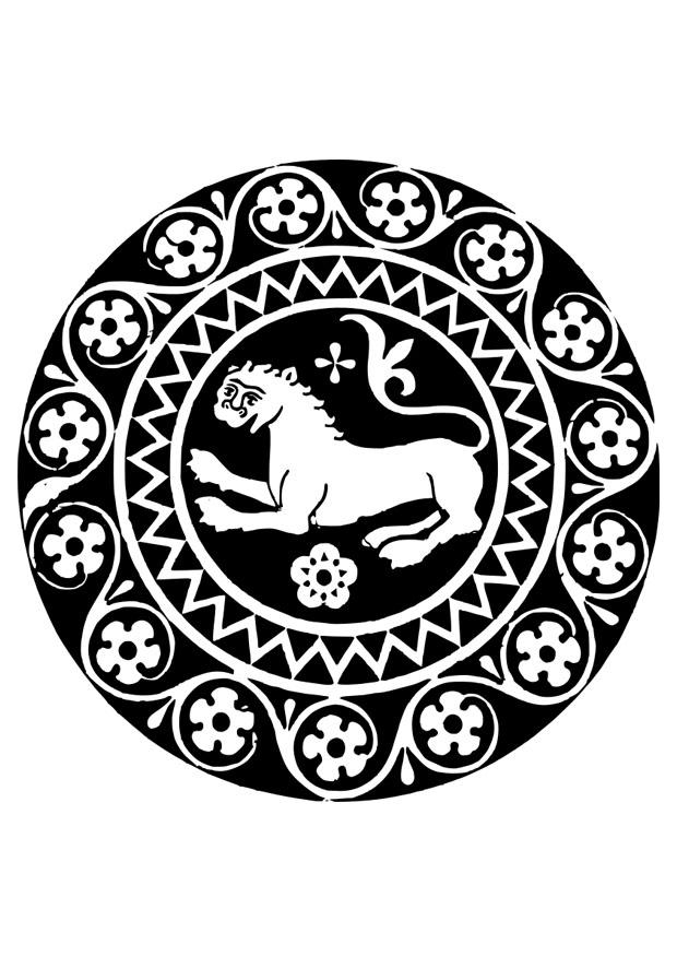 lion mandala Coloring page lion mandala