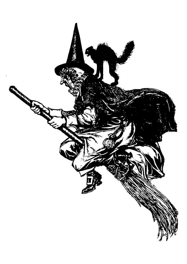 witch Coloring page witch