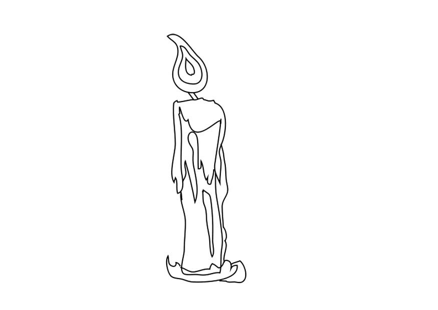 candle Coloring page candle