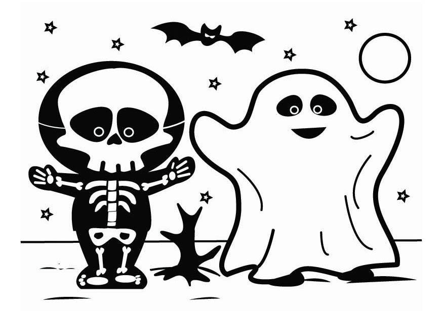 Coloring page halloween