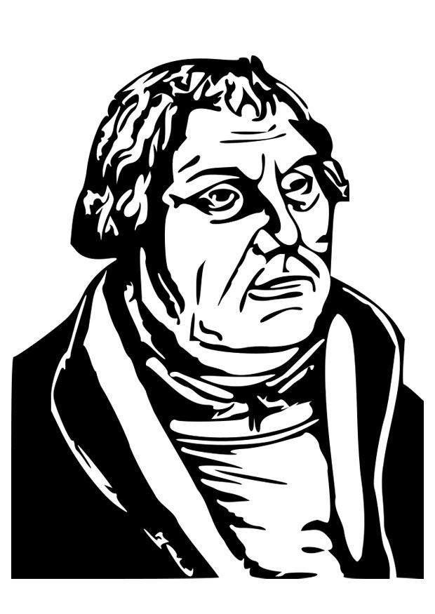 Coloring page martin luther