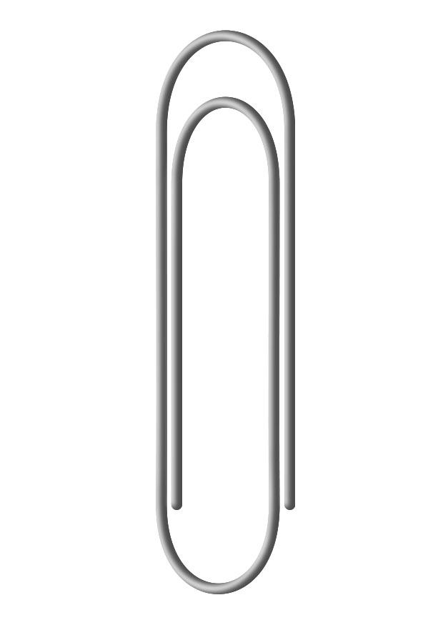 paperclip Coloring page paperclip