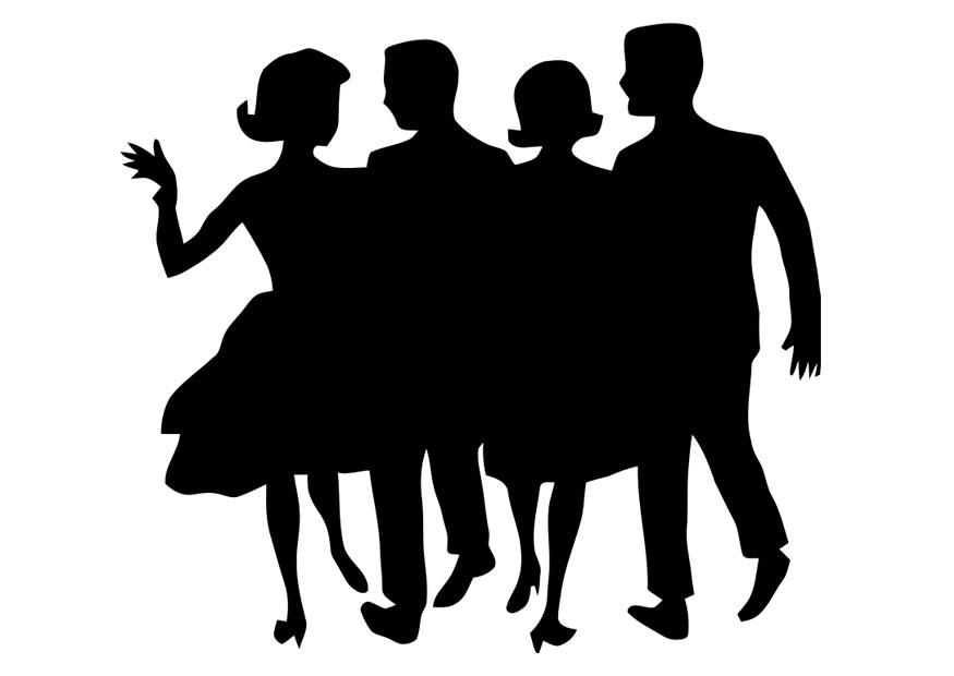 people going out Coloring page people going out