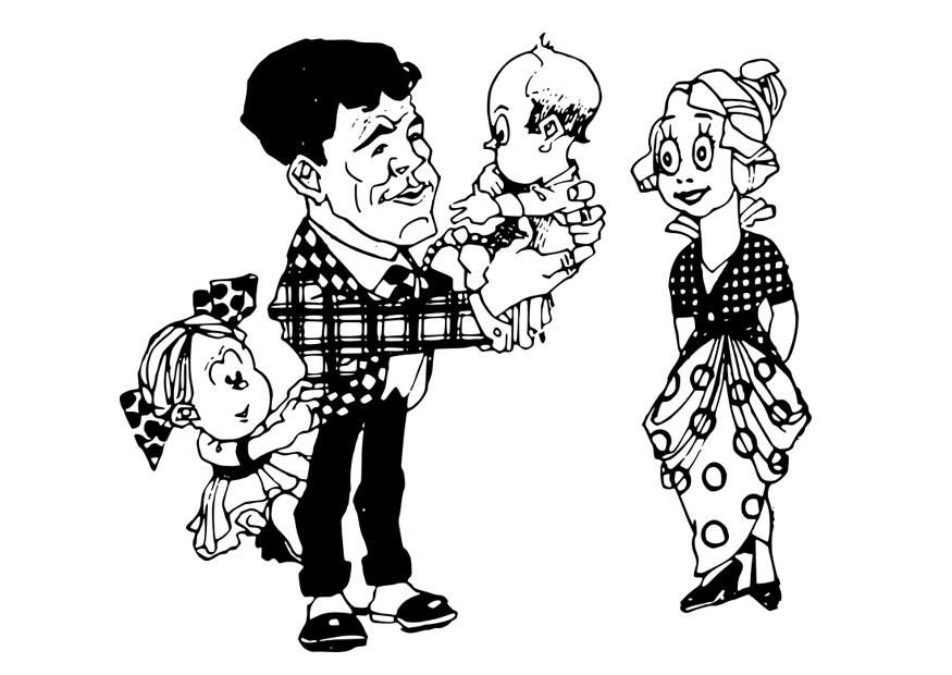 family Coloring page family