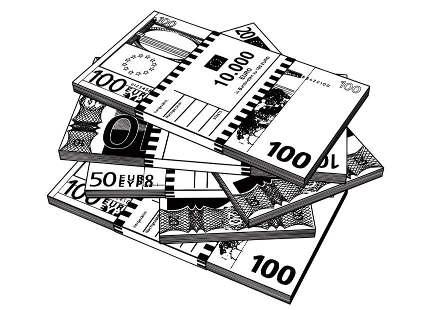 banknote Coloring page banknote