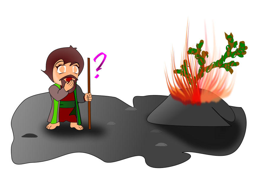 moses and the burning bush Image moses and the burning bush