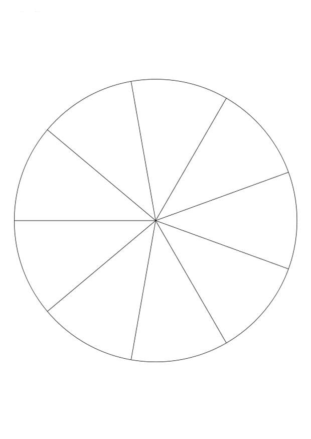 Coloring page fracture - nine parts