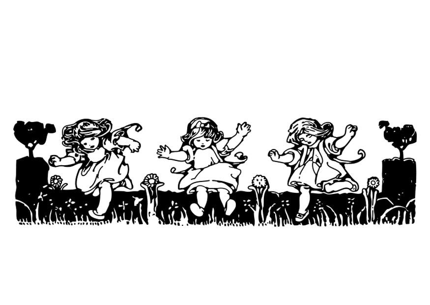 to play in the garden Coloring page to play in the garden