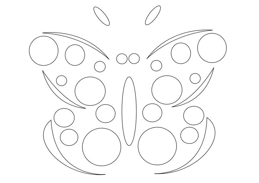 Coloring page butterfly