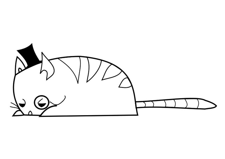 mister cat Coloring page mister cat
