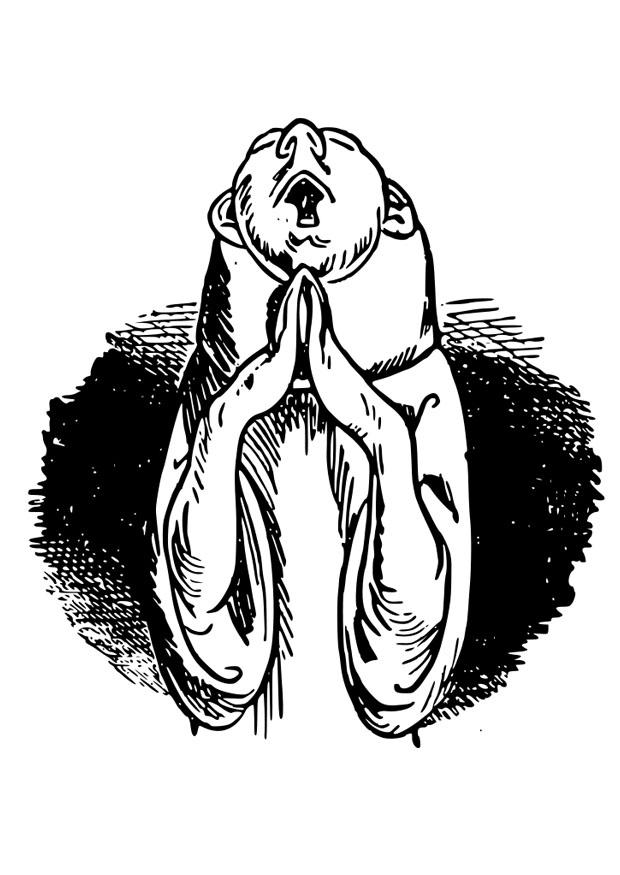 to pray Coloring page to pray