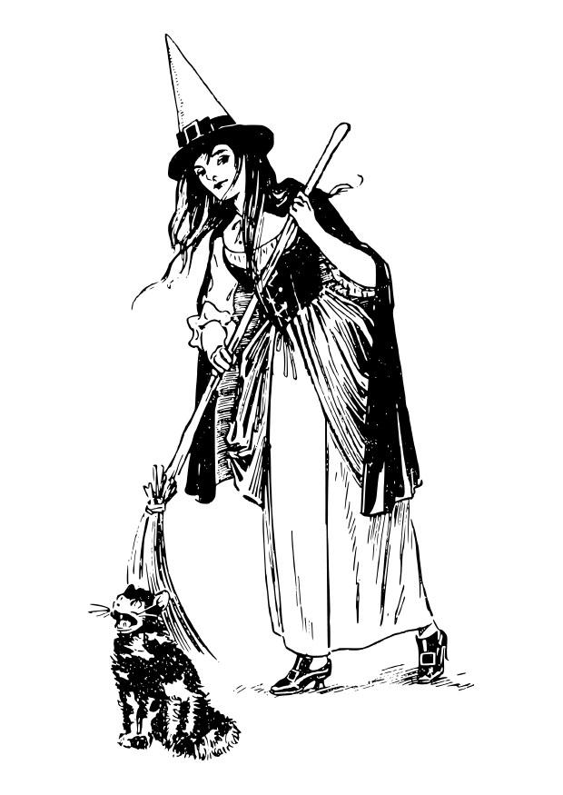 witch Coloring page witch