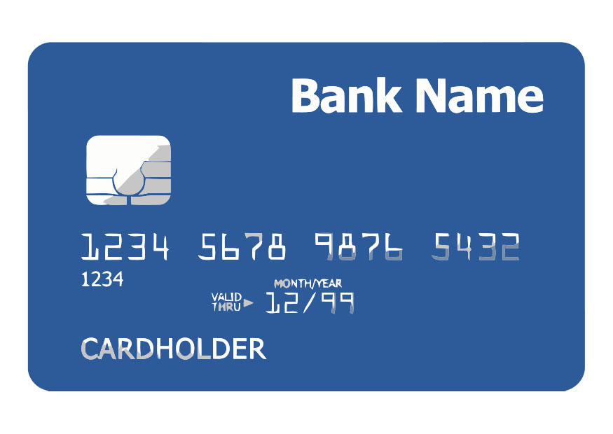 bank card - front side Image bank card - front side