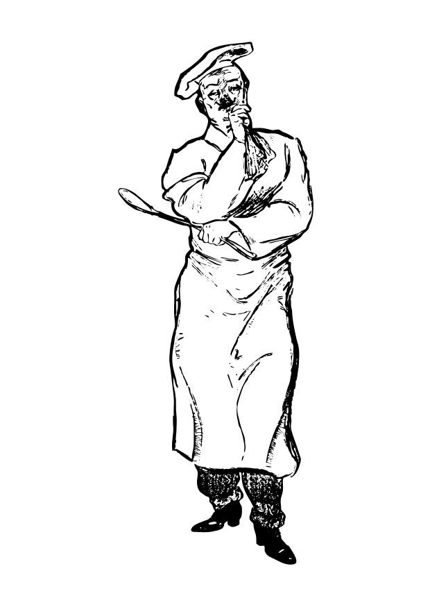 chef Coloring page chef