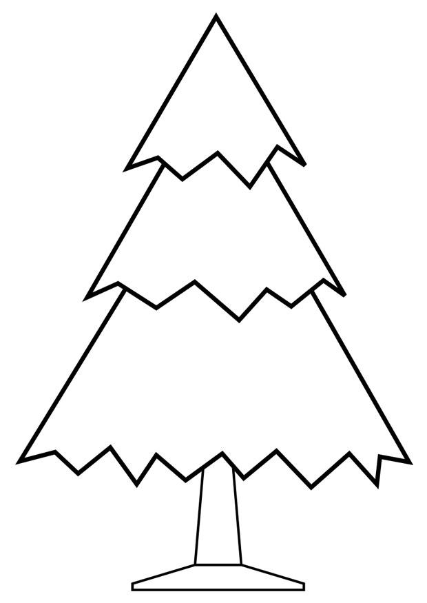 Coloring page christmas tree