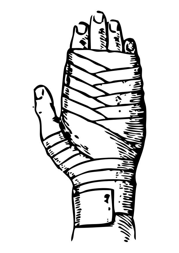bandage Coloring page bandage
