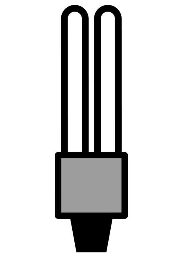 Coloring page low energy light bulb