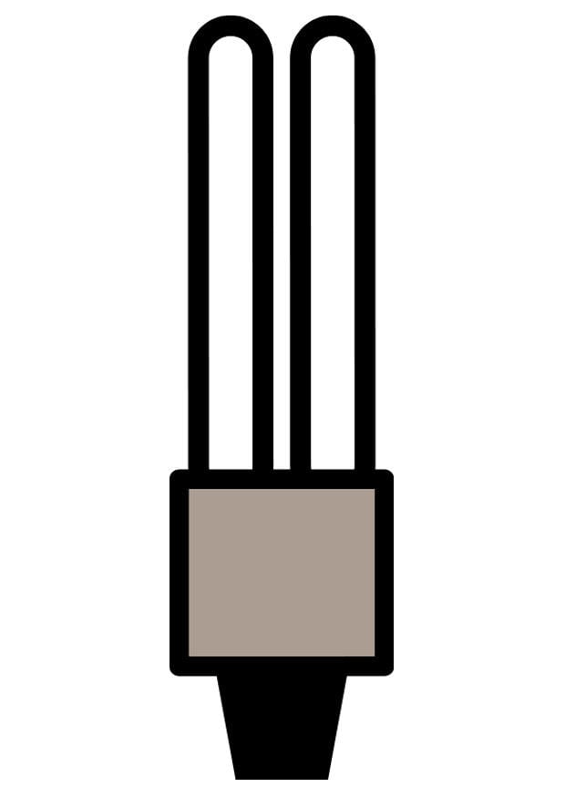 Coloring page energy saving light bulb