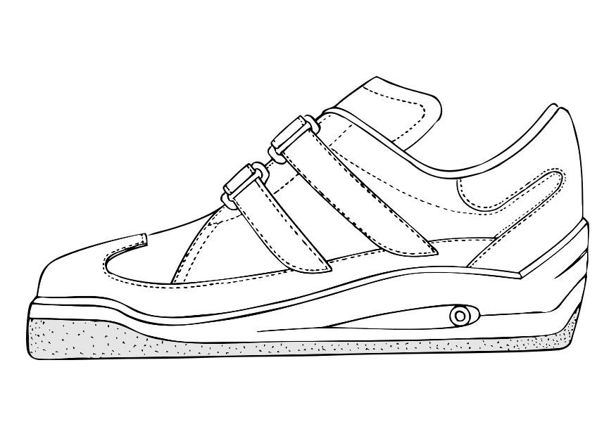 gym shoe Coloring page gym shoe