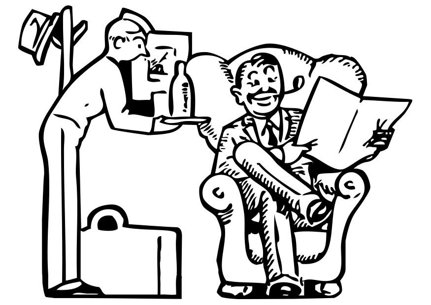hotel service Coloring page hotel service