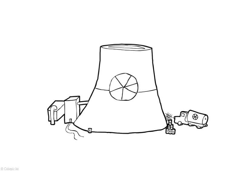 nuclear energy Coloring page nuclear energy