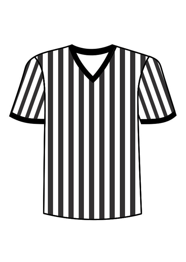 t-shirt referee Coloring page t-shirt referee