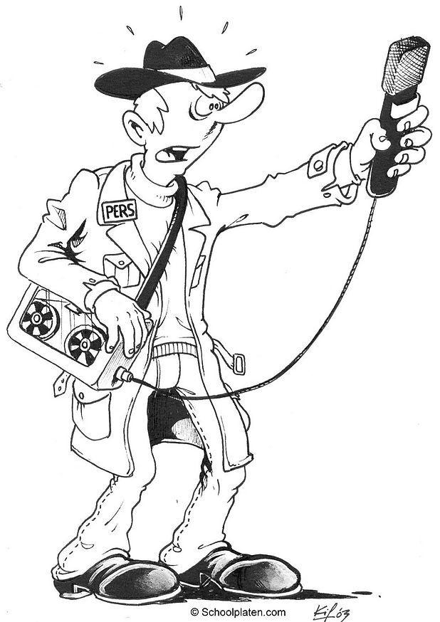 reporter Coloring page reporter
