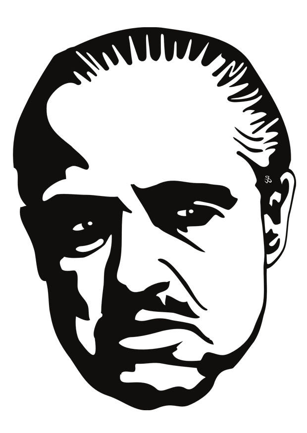 marlon brando Coloring page marlon brando