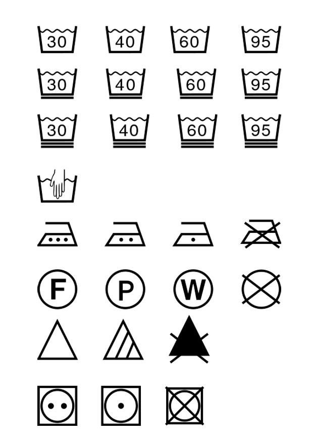 care label Coloring page care label
