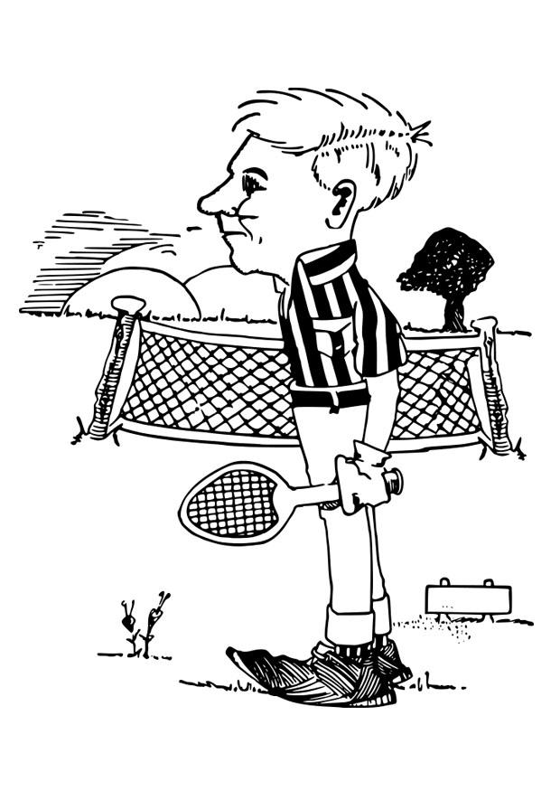 tennis Coloring page tennis