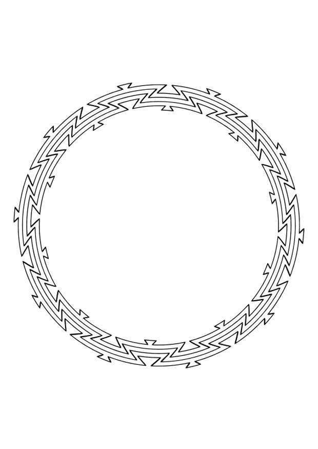 Coloring page mandala