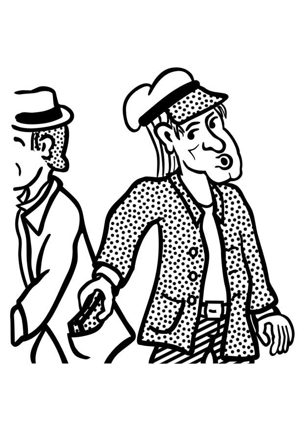 pick-pocket Coloring page pick-pocket