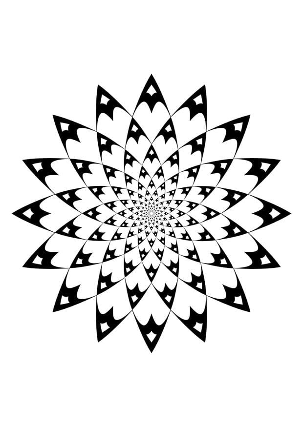 Coloring page mandala