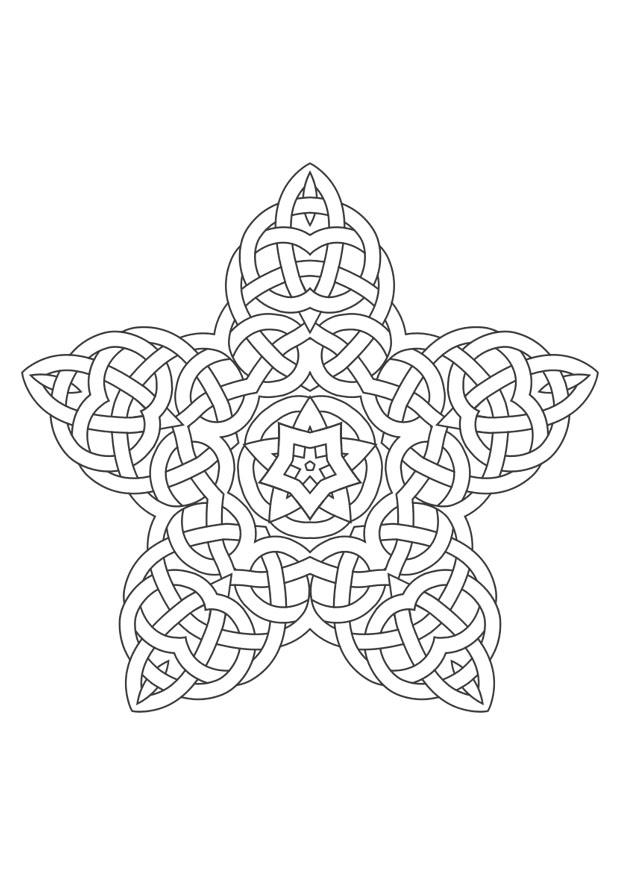Coloring page mandala