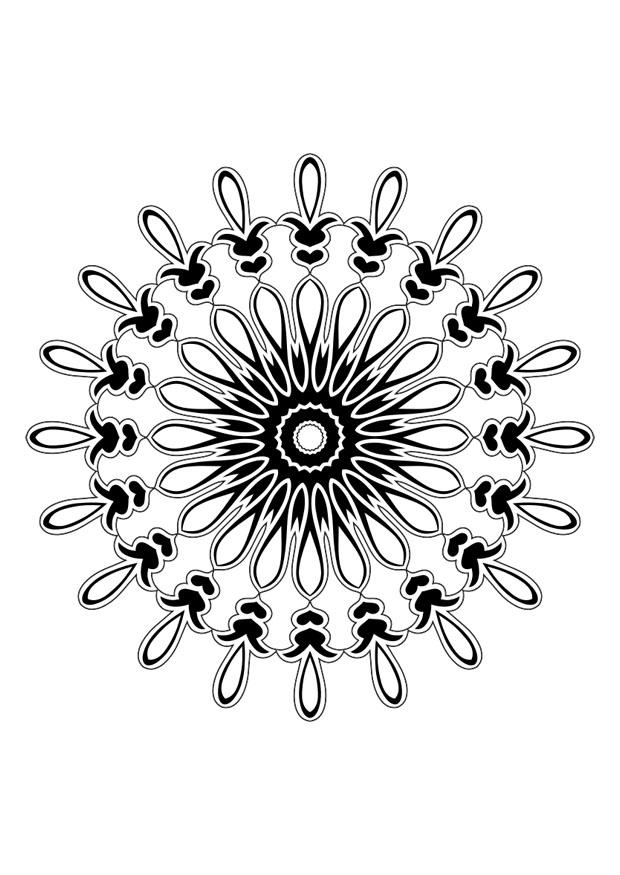Coloring page mandala
